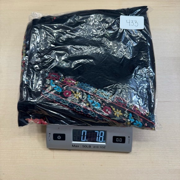 Johnny Was Ardell Split Pants Floral Embroidered Wide leg Women Size Small Black - Picture 9 of 12